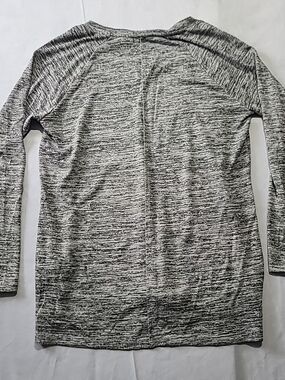 OLD NAVY Womens Loose Fit Sheer Pullover Lightweight Gray Heather sz Large L
